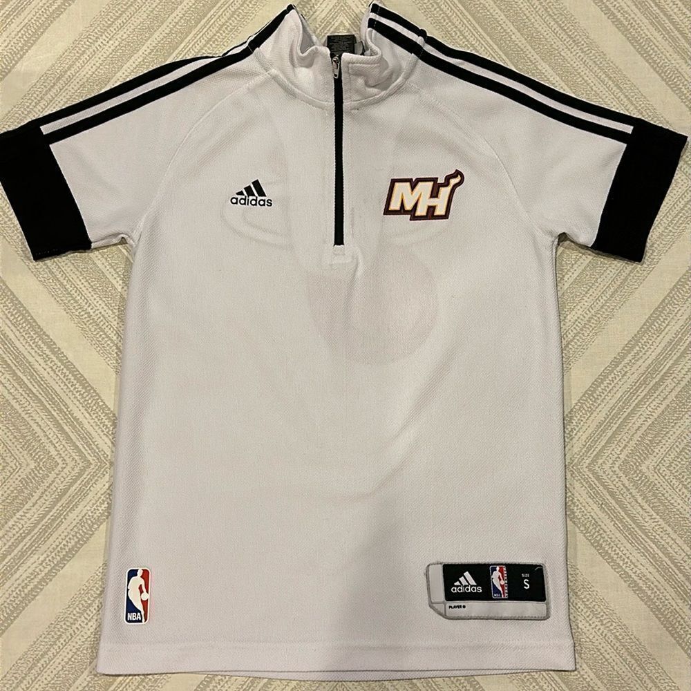 Adidas NBA Boys Miami Heat Game Time Shooting Shirt